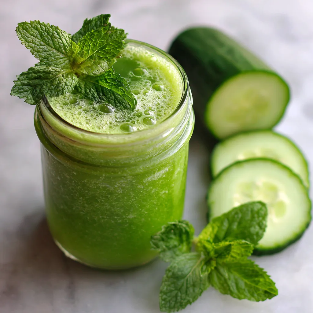 Cucumber Mint Detox Juice Recipe 3 Cucumber Mint Detox Juice Recipe - Recipe Image