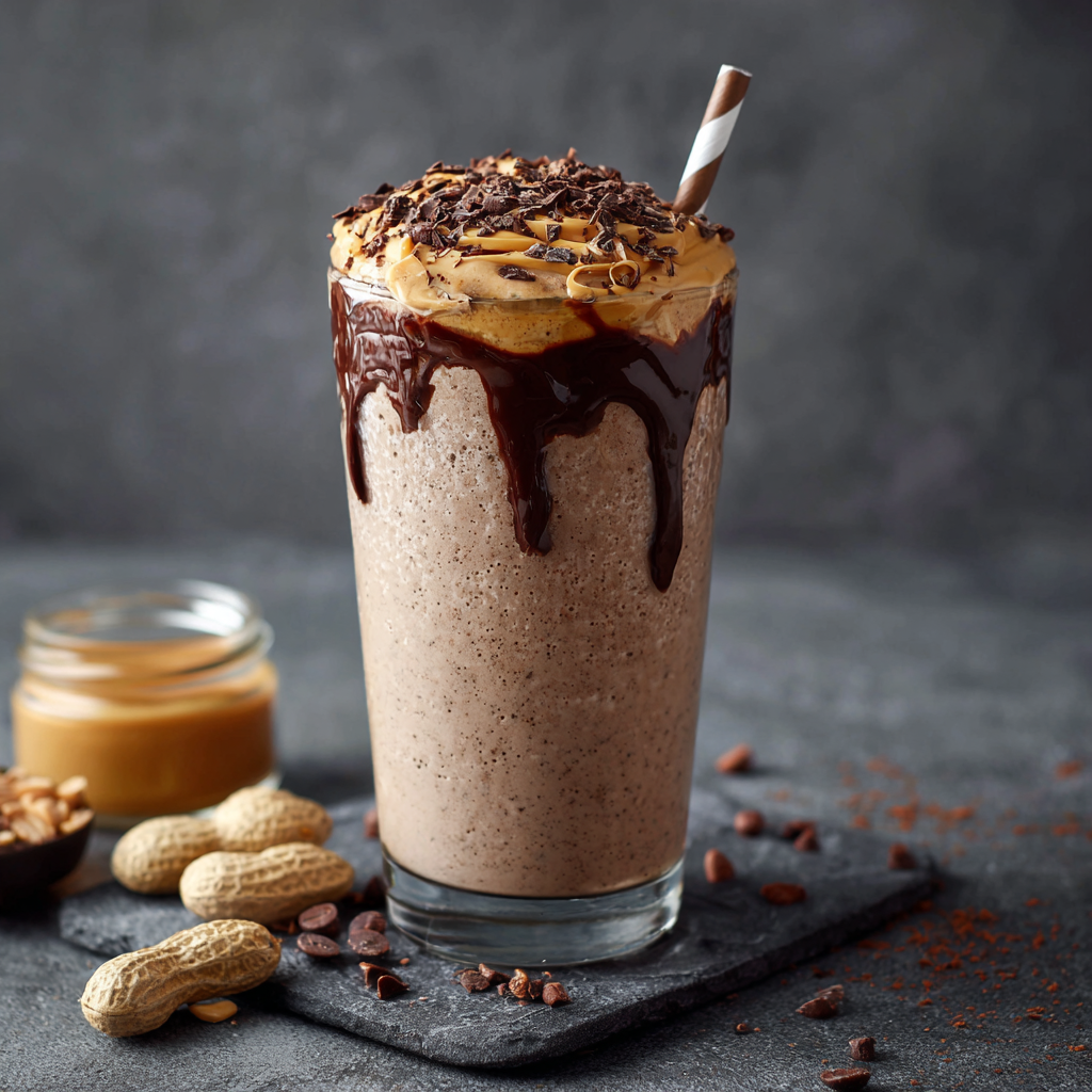 Chocolate Peanut Butter Protein Shake Recipe - Recipe Image