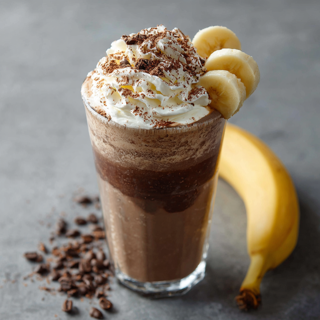 Mocha Banana Ice Shake Recipe - Recipe Image