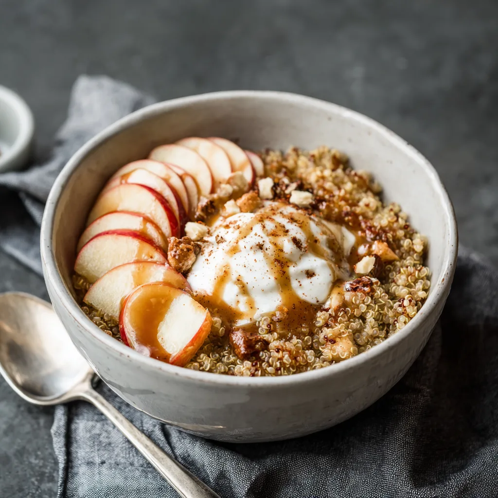 Apple Cinnamon Quinoa Bowl Recipe - Recipe Image