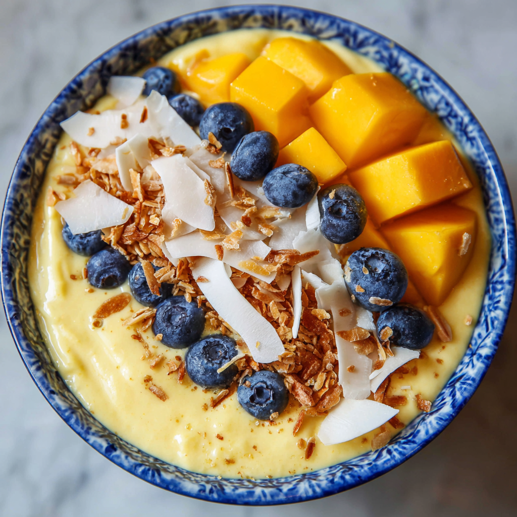 Mango Coconut Smoothie Bowl Recipe - Recipe Image