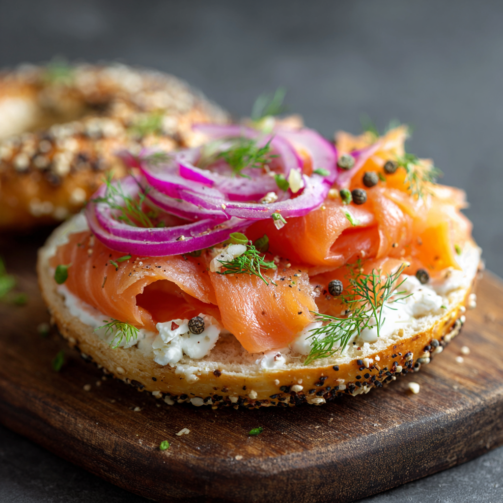 Smoked Salmon Bagel Recipe - Recipe Image