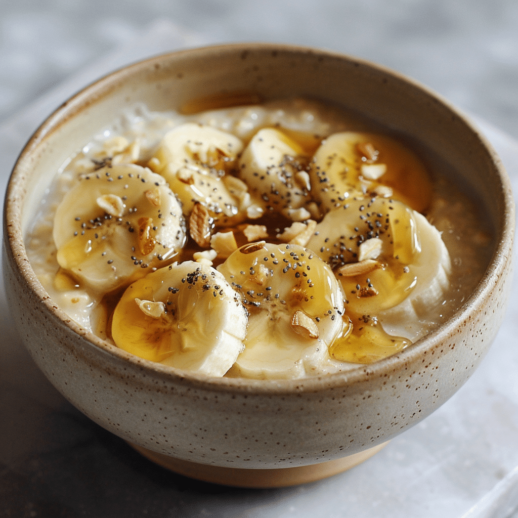 Banana Tahini Honey Porridge Recipe - Recipe Image