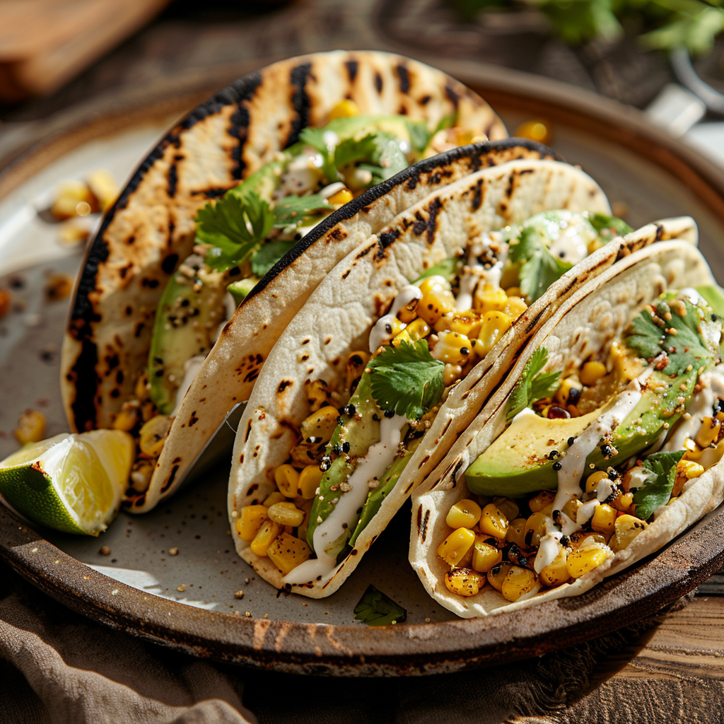 Grilled Corn Avocado Tacos Recipe