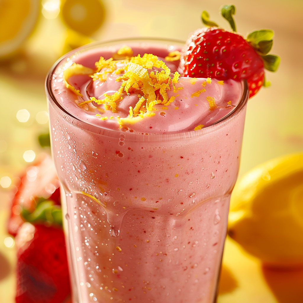 Strawberry Lemon Cream Smoothie Recipe