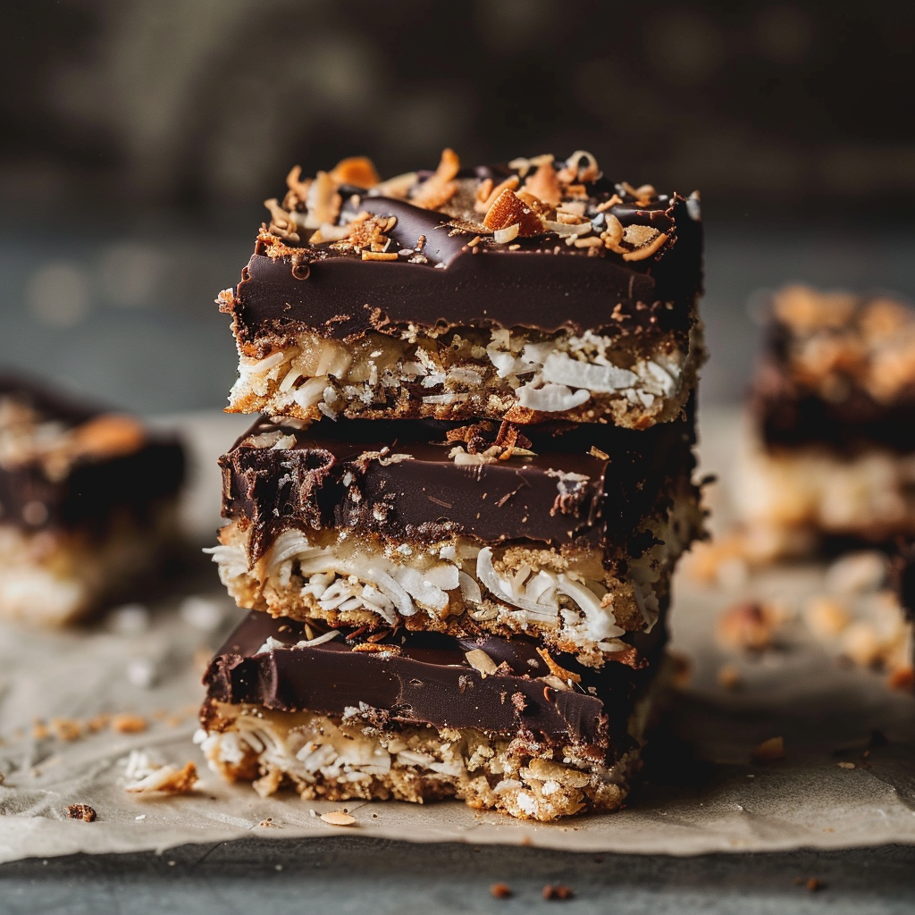 No-Bake Chocolate Coconut Bars Recipe