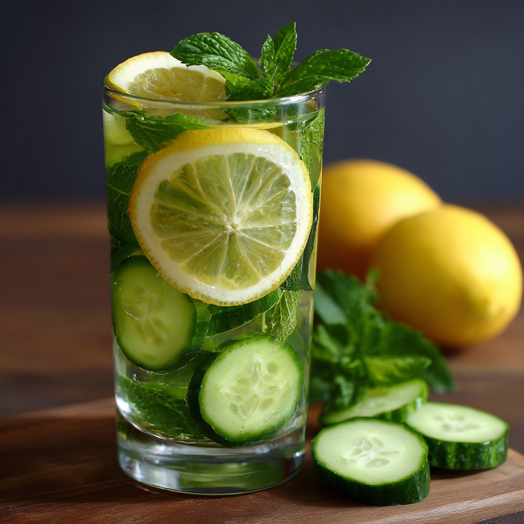 Lemon Cucumber Detox Water Recipe 2 Lemon Cucumber Detox Water Recipe - Recipe Image