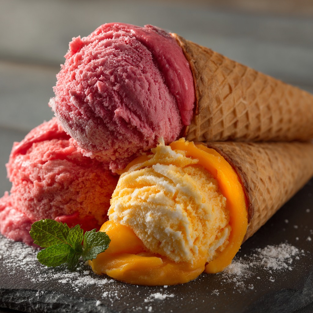 Fruit Roll Ice Cream Recipe - Recipe Image