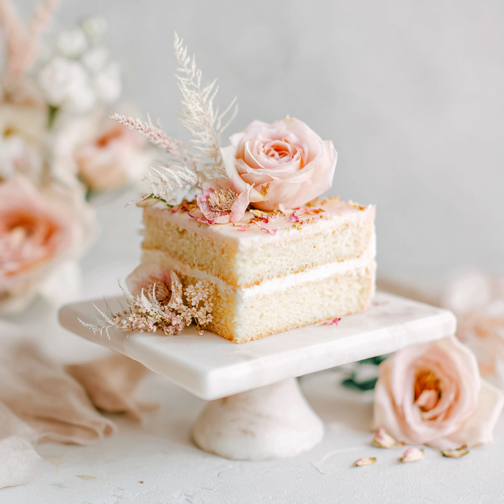 Vanilla Rosewater Cake Recipe