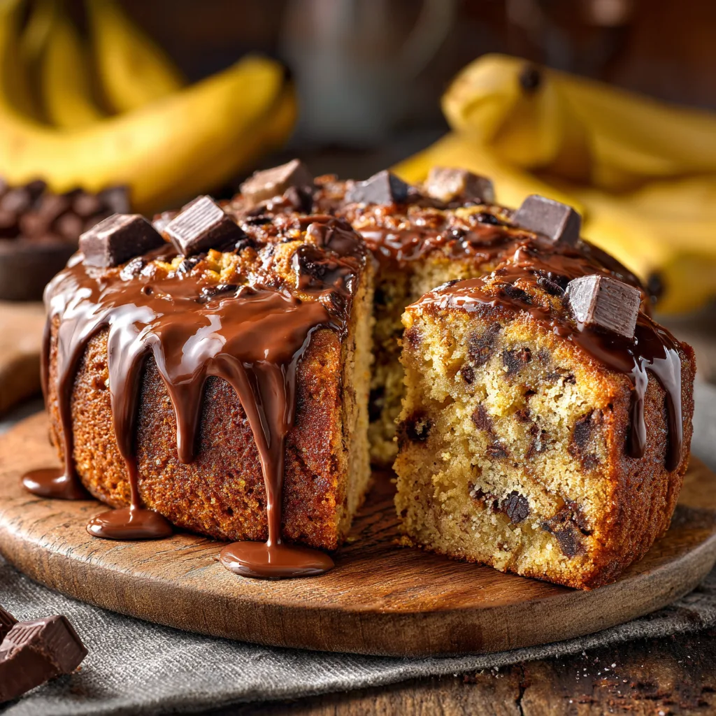 Banana Chocolate Chip Cake Recipe