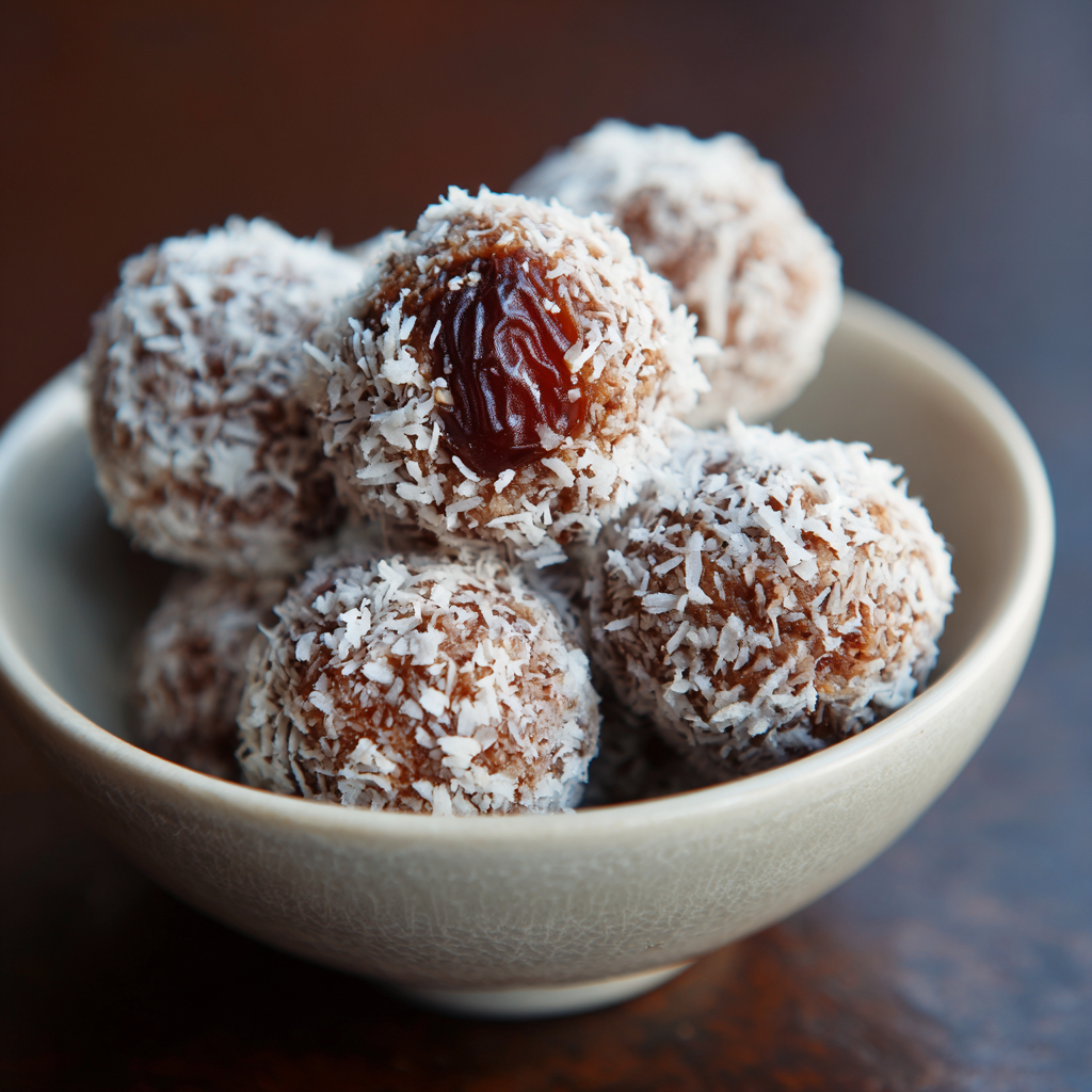 Coconut Date Balls Recipe