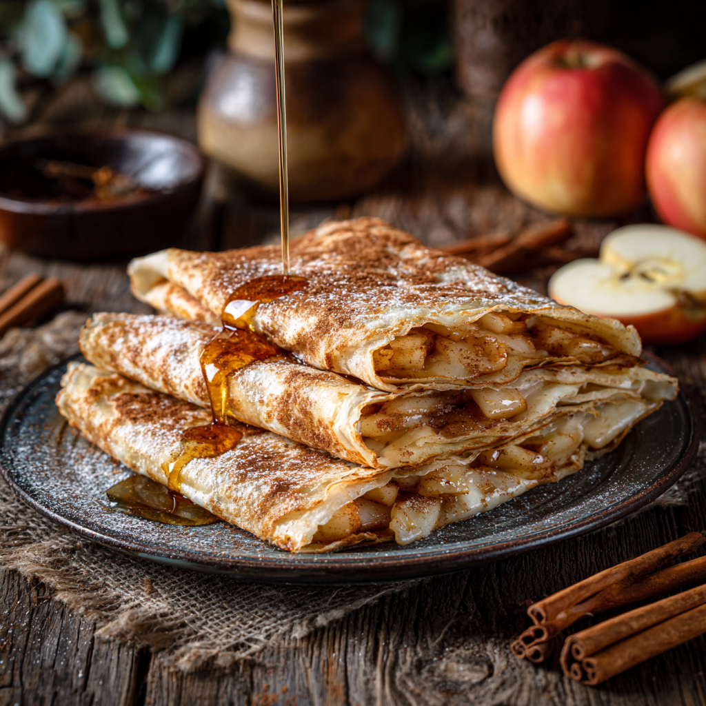 Apple Cinnamon Crepes Recipe