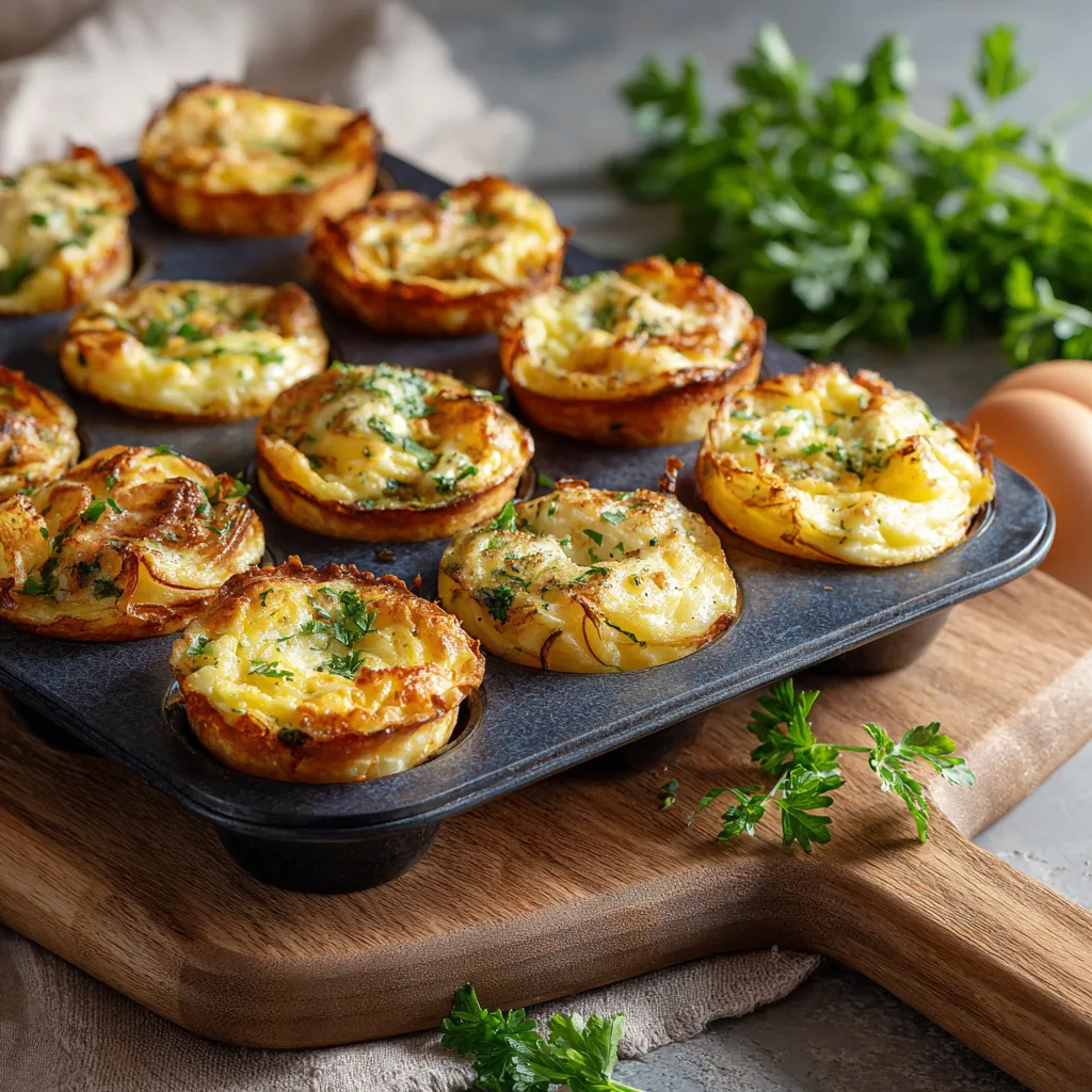 Potato Egg Muffins Recipe 3 Potato Egg Muffins Recipe - Recipe Image