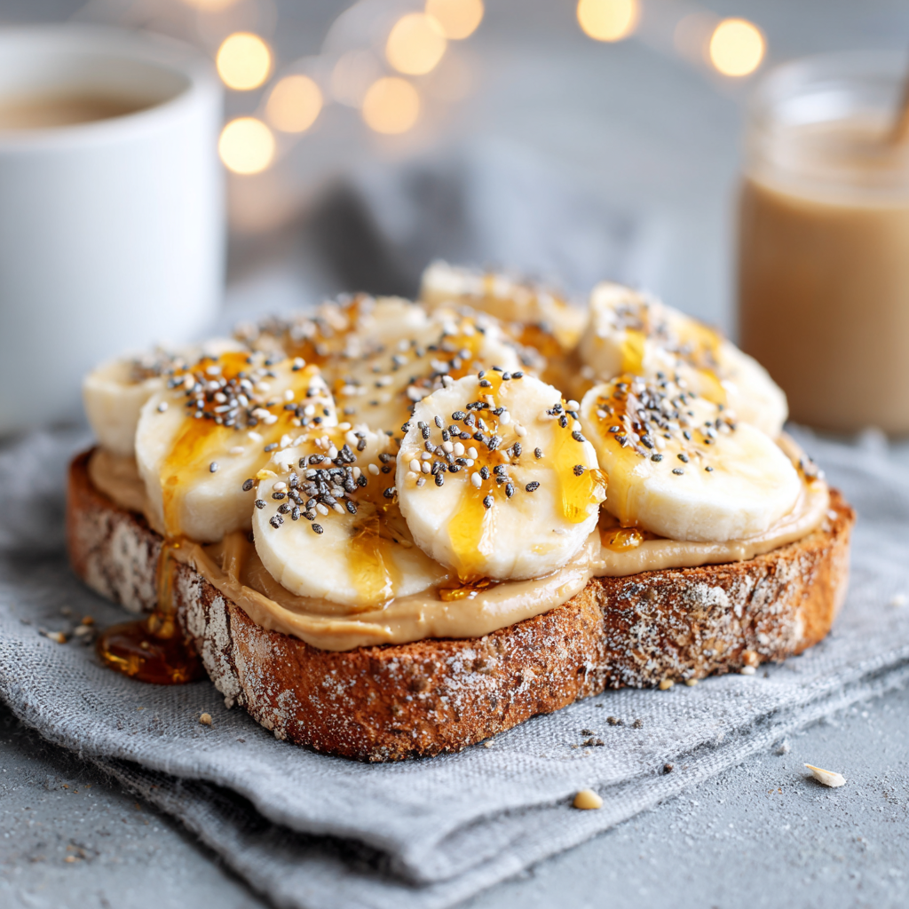 Peanut Butter Banana Toast Recipe
