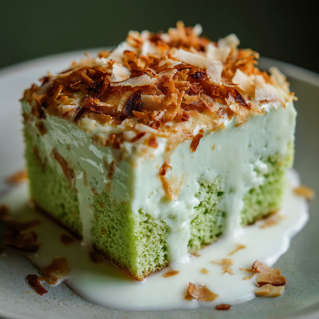 Pandan Coconut Tres Leches Recipe - Recipe Image