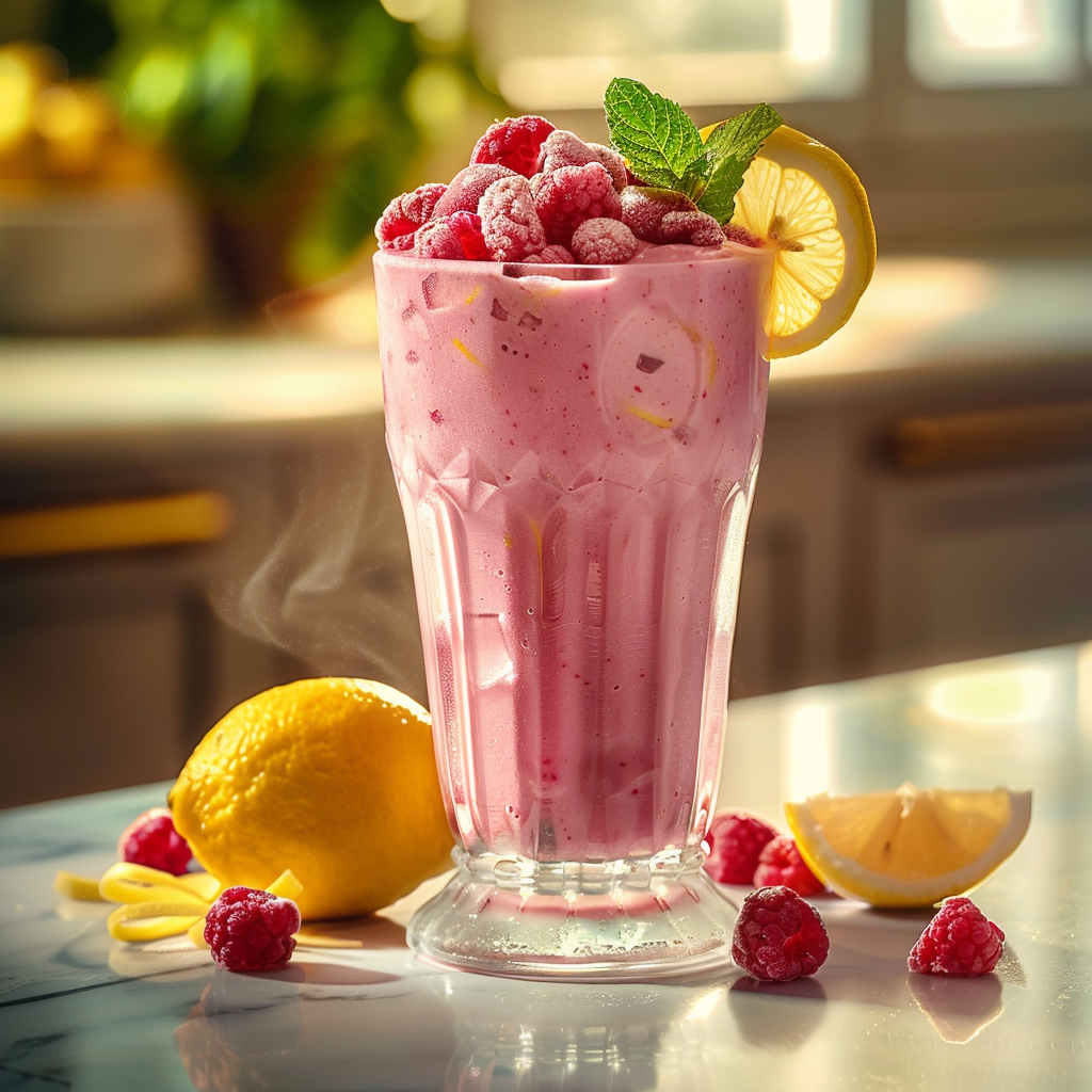 Raspberry Lemon Frozen Smoothie Recipe