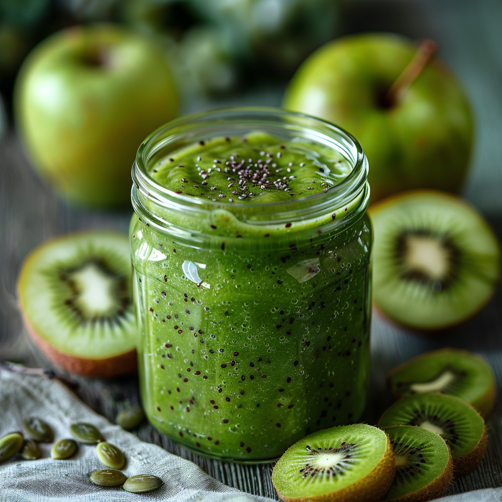 Kiwi Apple Green Smoothie Recipe