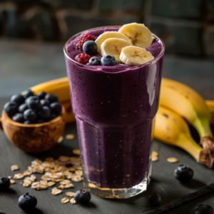 Banana Blueberry Protein Smoothie Recipe