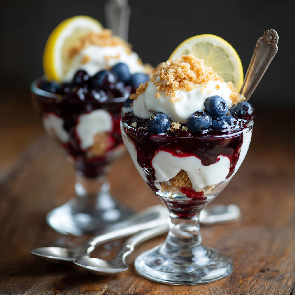 Blueberry Lemon Yogurt Parfaits Recipe 3 Blueberry Lemon Yogurt Parfaits Recipe - Recipe Image