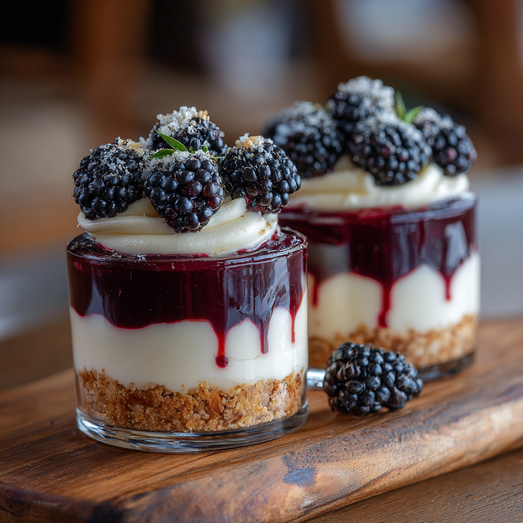 Blackberry Vanilla Parfait Cups Recipe