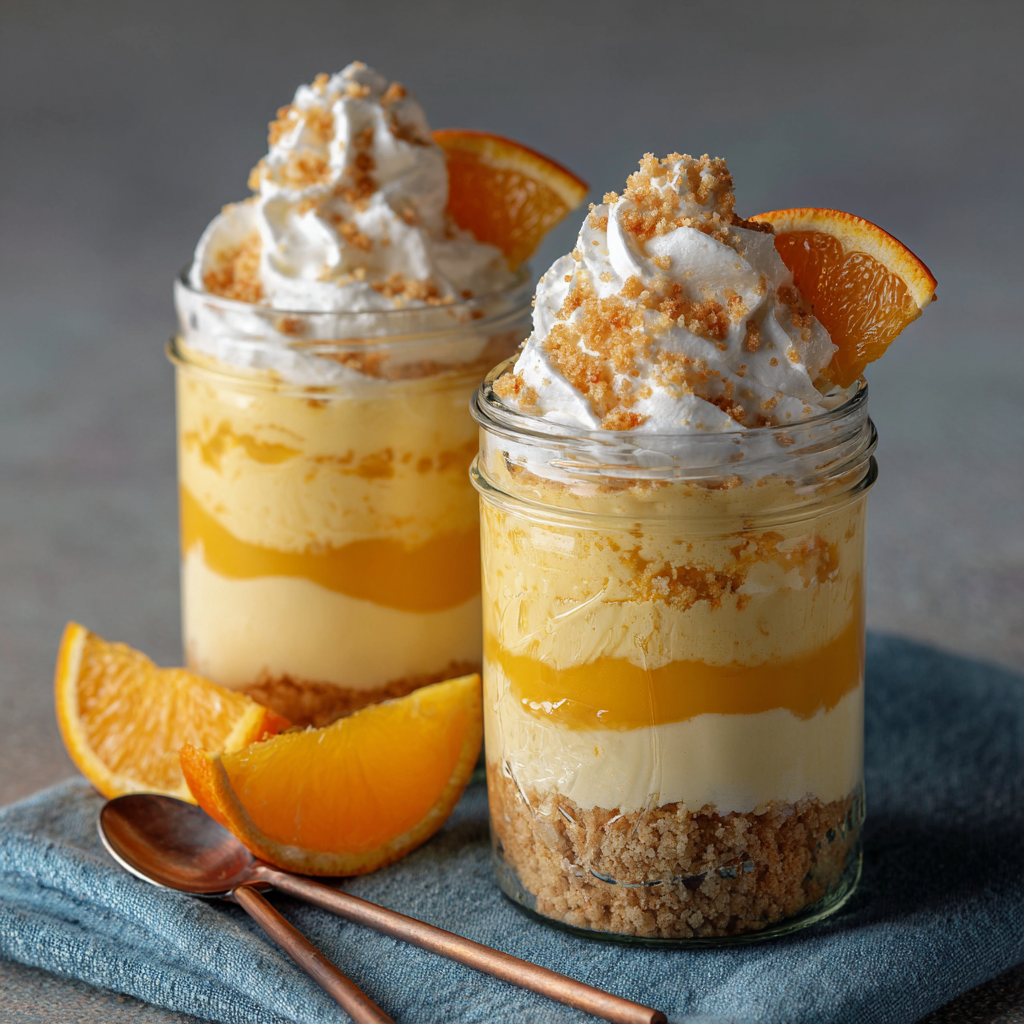 Orange Creamsicle Dessert Jars Recipe