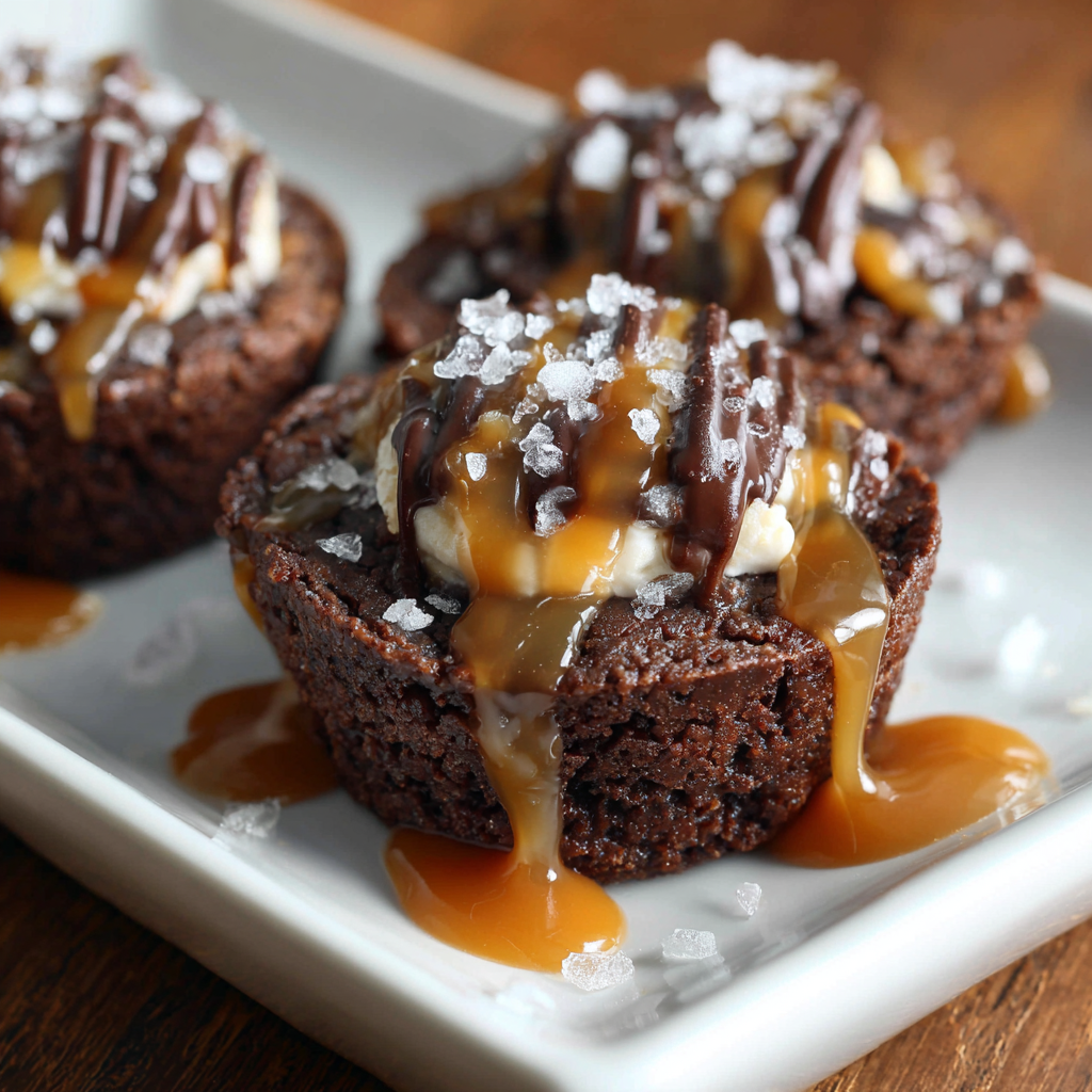 Salted Caramel Brownie Cups Recipe