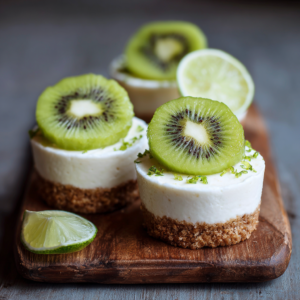 Kiwi Lime Cheesecake Cups Recipe