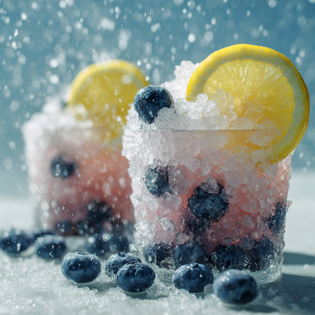 Blueberry Lemon Ice Cups Recipe 2 Blueberry Lemon Ice Cups Recipe - Recipe Image