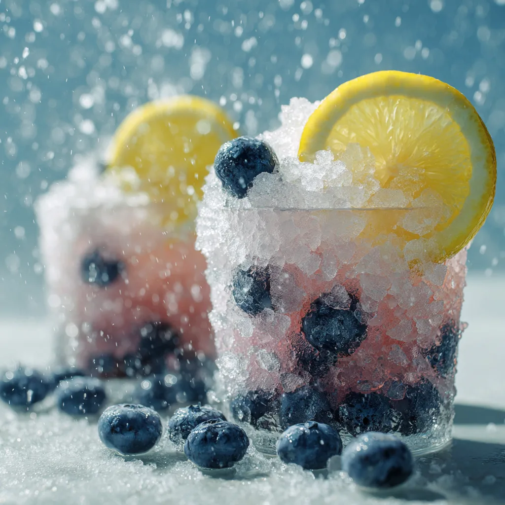 Blueberry Lemon Ice Cups Recipe 2 Blueberry Lemon Ice Cups Recipe - Recipe Image