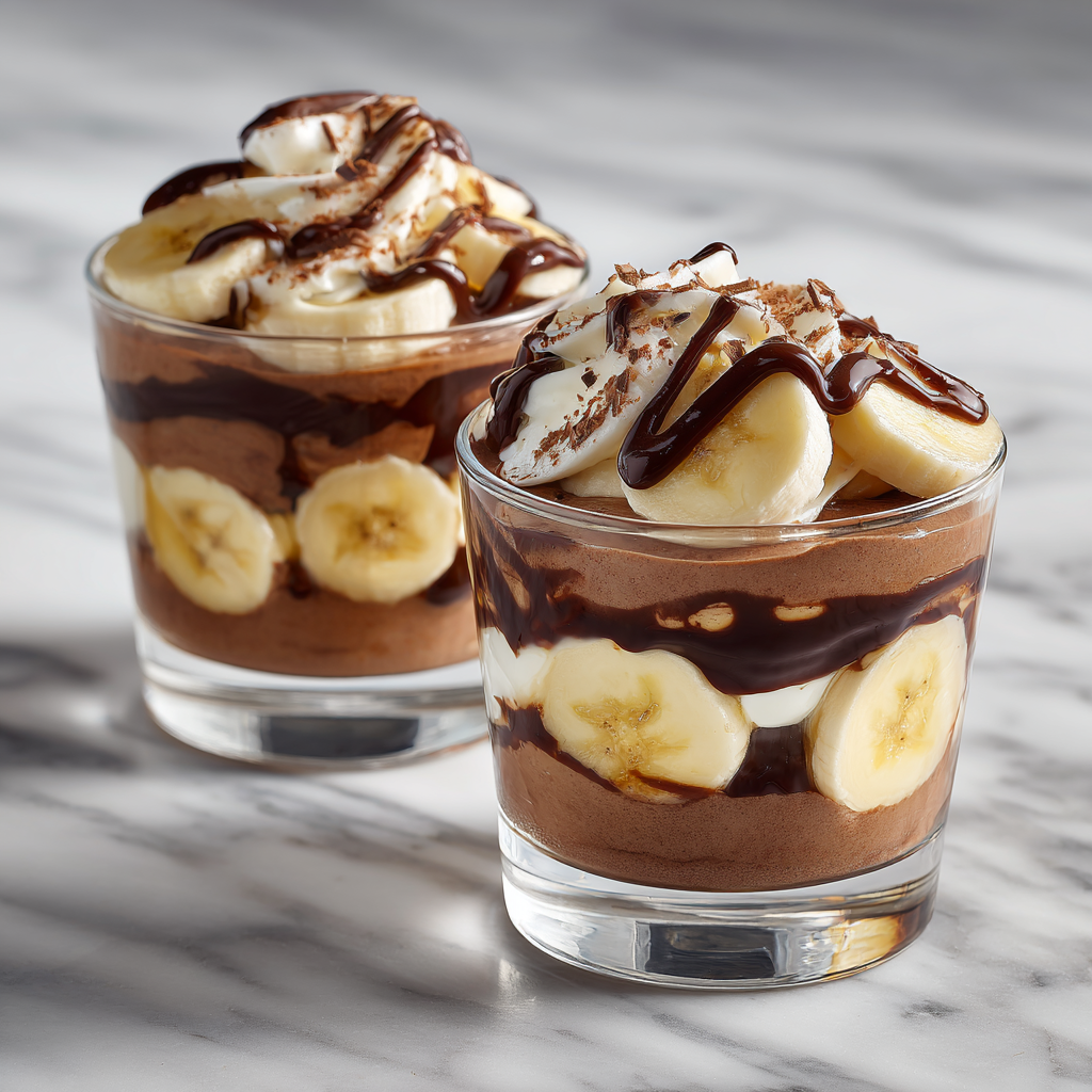 Banana Chocolate Yogurt Cups Recipe