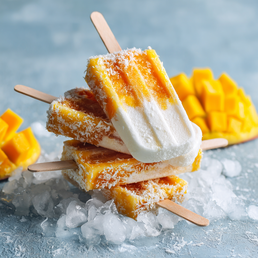 Mango Coconut Pops Recipe
