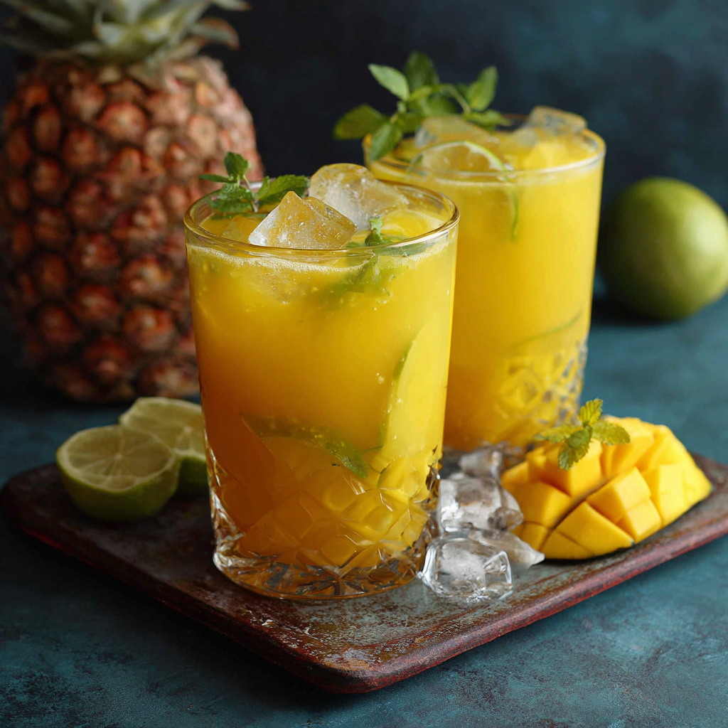 Mango Pineapple Cooler Recipe
