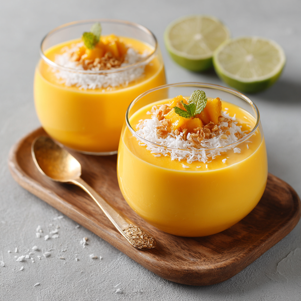 Mango Coconut Pudding Recipe