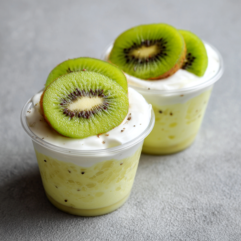 Kiwi Pineapple Yogurt Cups Recipe