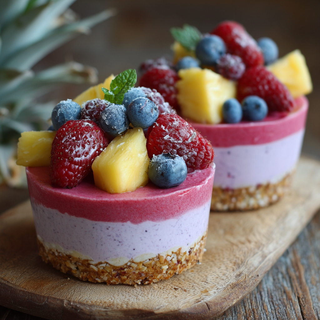 Tropical Berry Smoothie Cups Recipe