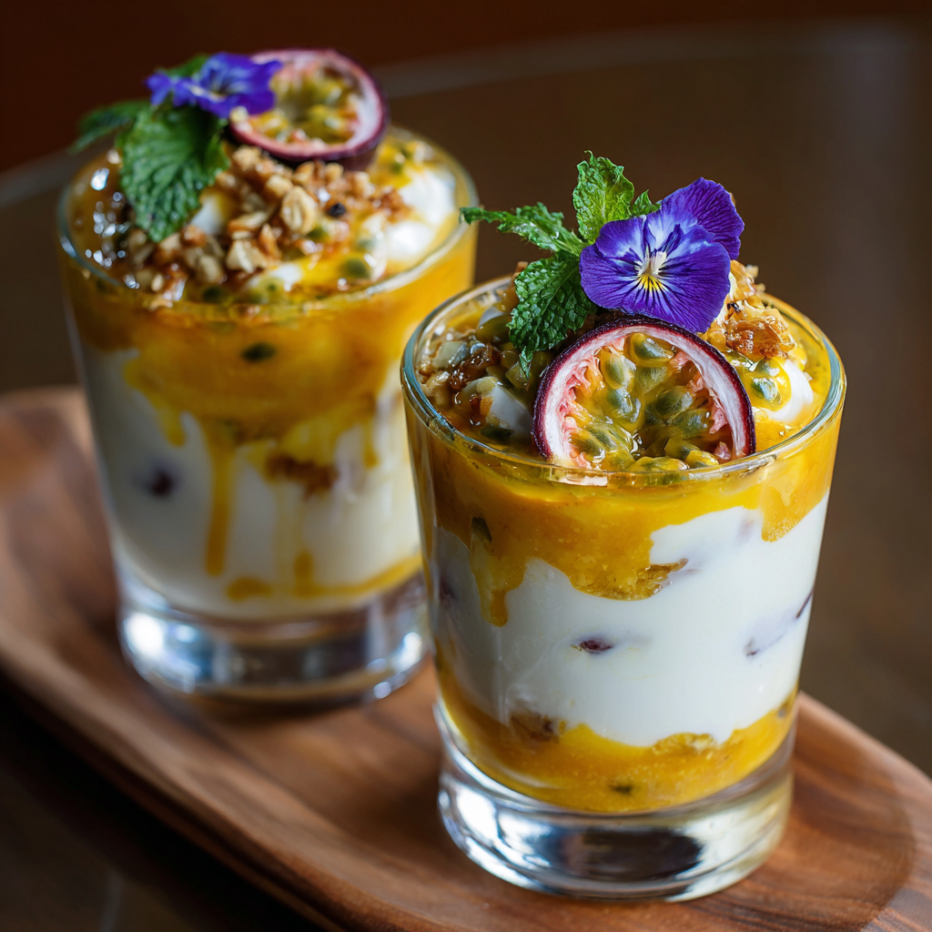 Mango Passion Fruit Parfaits Recipe
