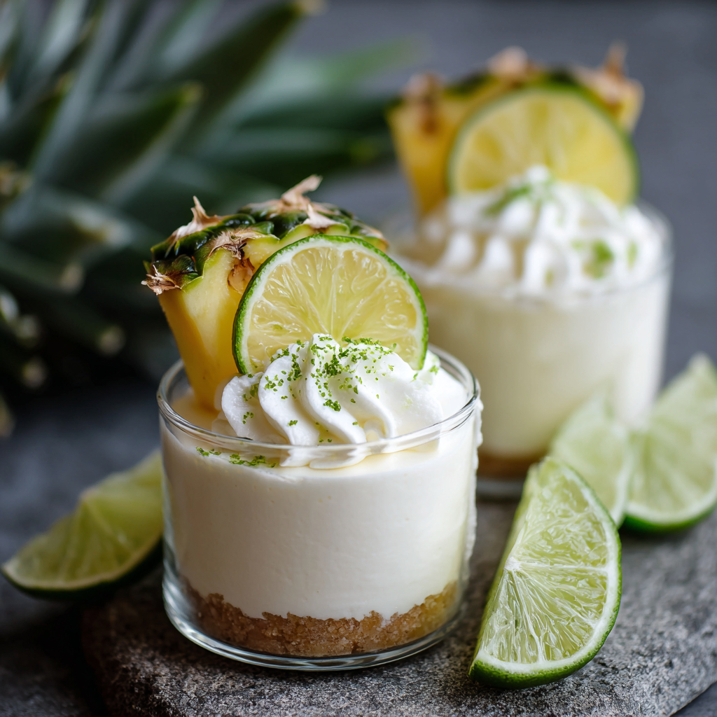 Pineapple Lime Mousse Cups Recipe