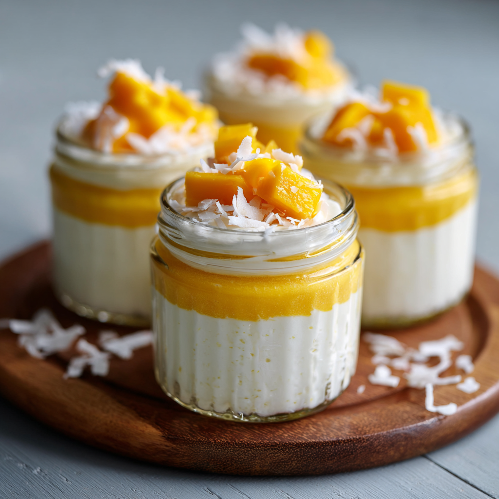 Mango Coconut Yogurt Jars Recipe