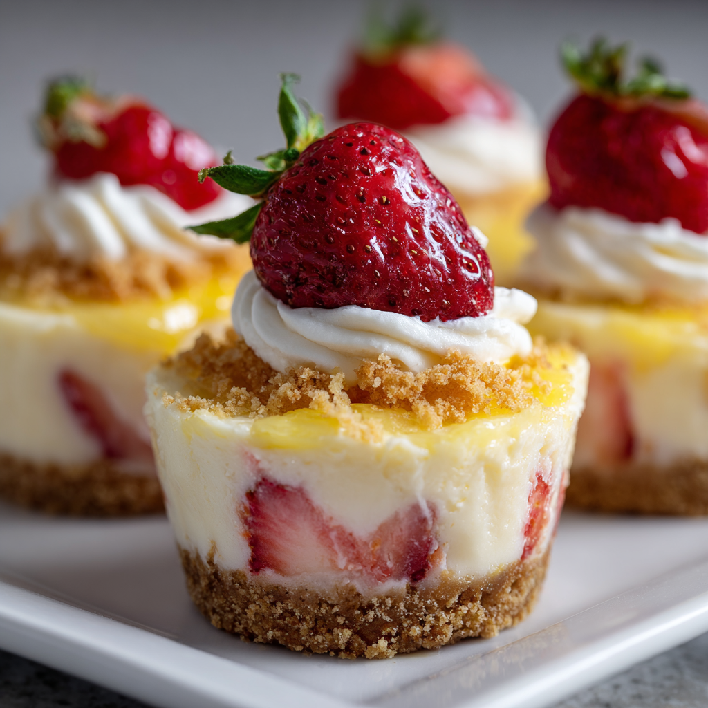 Strawberry Pineapple Cheesecake Cups Recipe