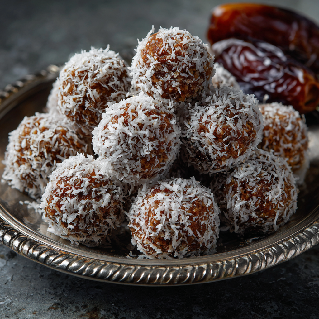 Coconut Date Balls Recipe - Recipe Image