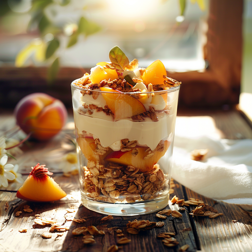 Peach Yogurt Parfait Recipe - Recipe Image
