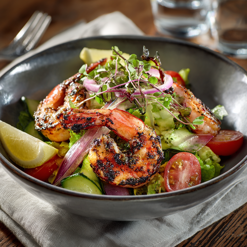 Grilled Shrimp Salad Recipe 3 Grilled Shrimp Salad Recipe - Recipe Image
