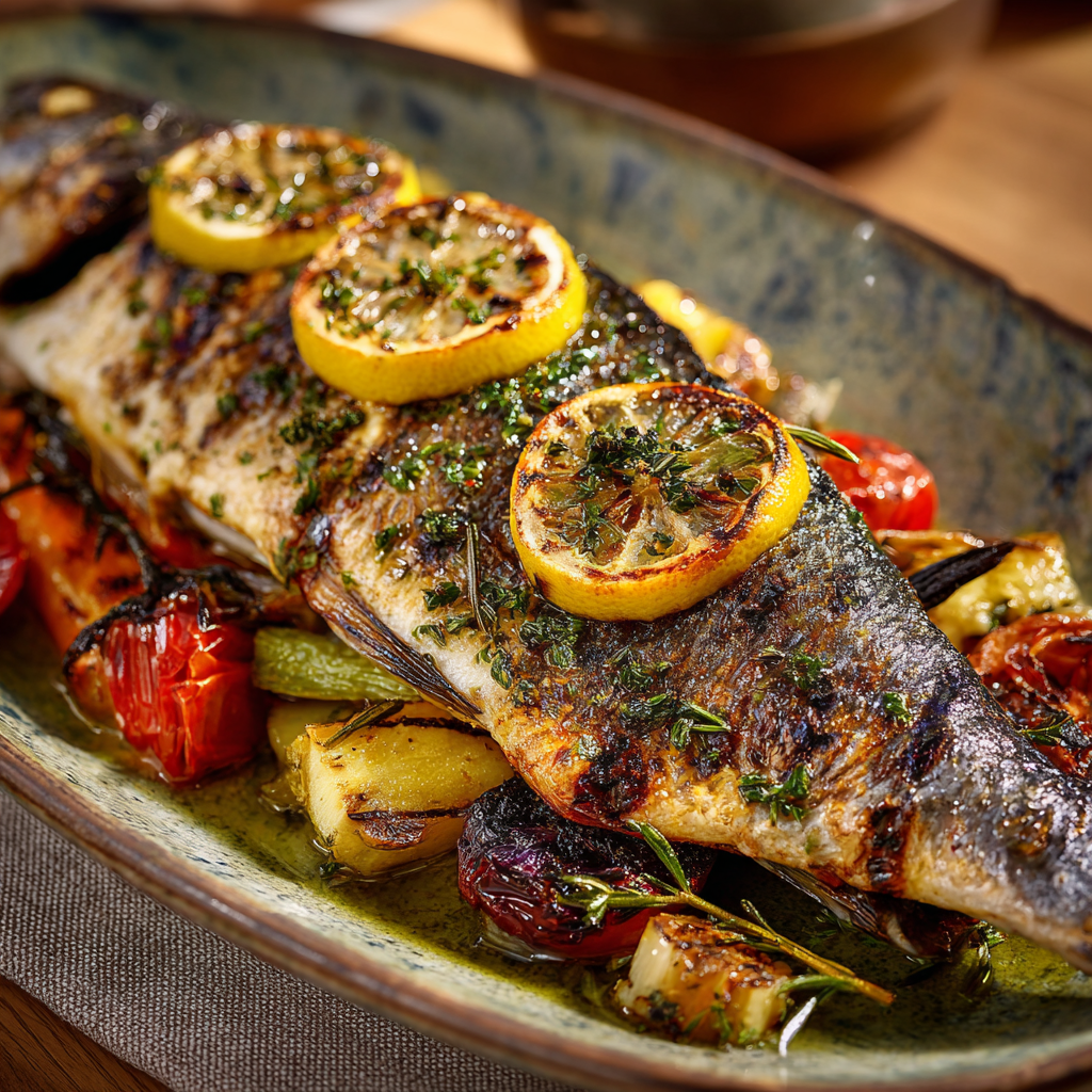 emon Herb Grilled Fish Recipe - Recipe Image