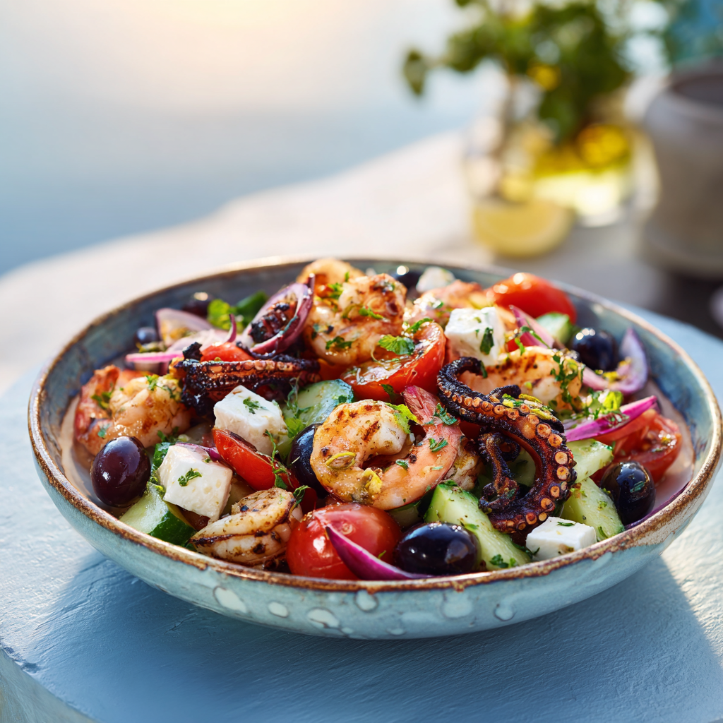 Mediterranean Seafood Salad Recipe - Recipe Image