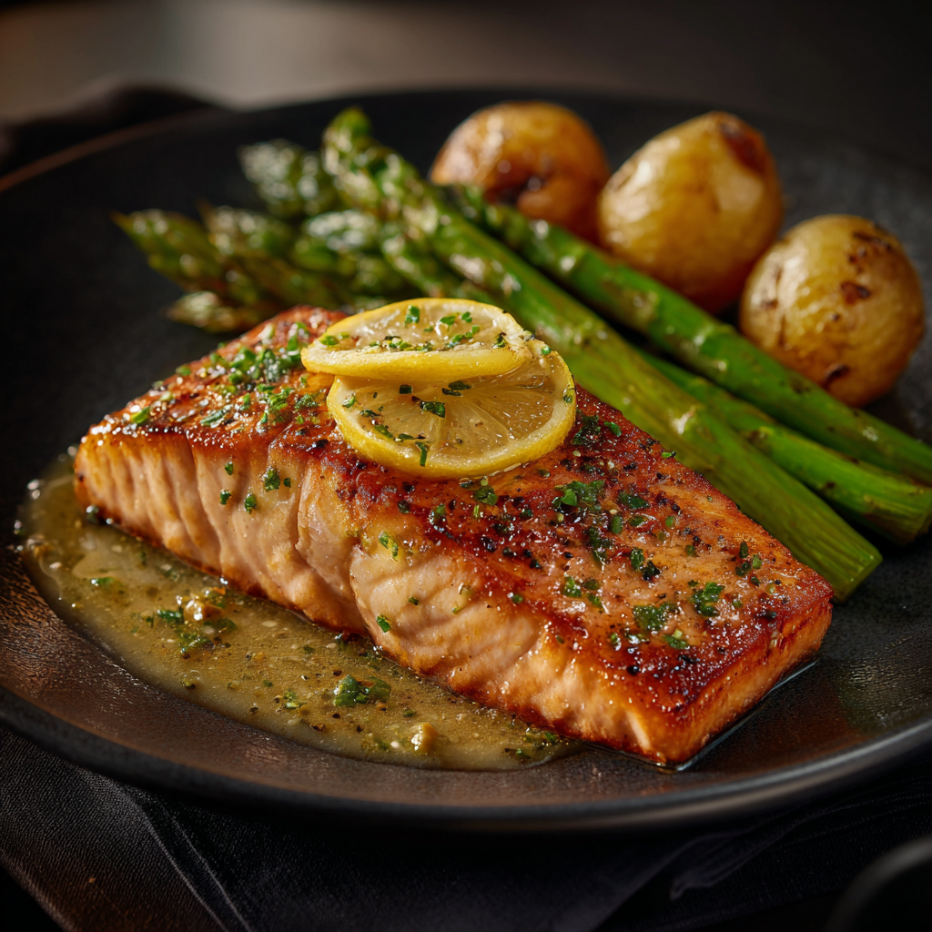 Garlic Butter Salmon Recipe - Recipe Image