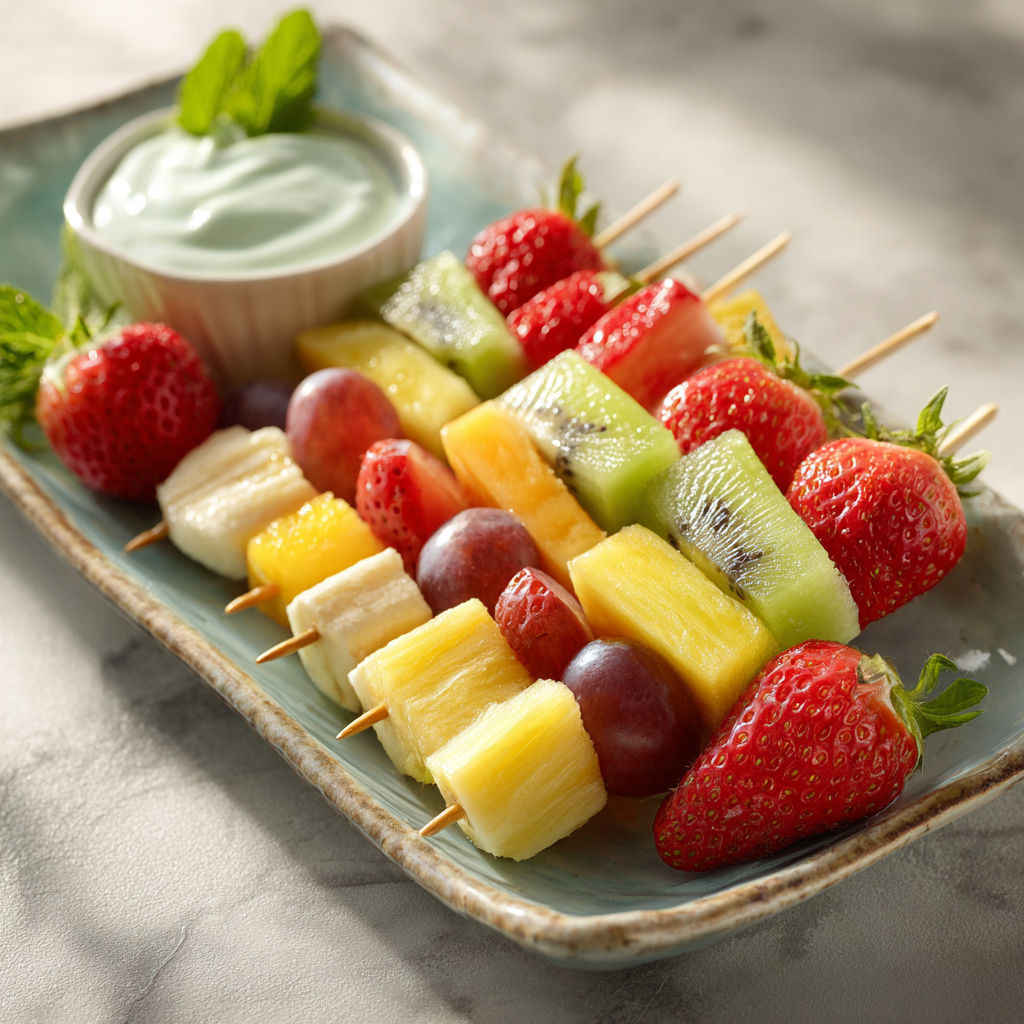 Breakfast Fruit Skewers Recipe - Recipe Image