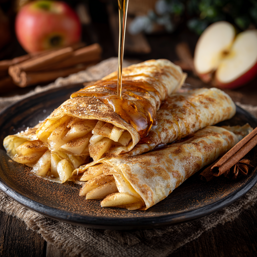Apple Cinnamon Crepes Recipe - Recipe Image
