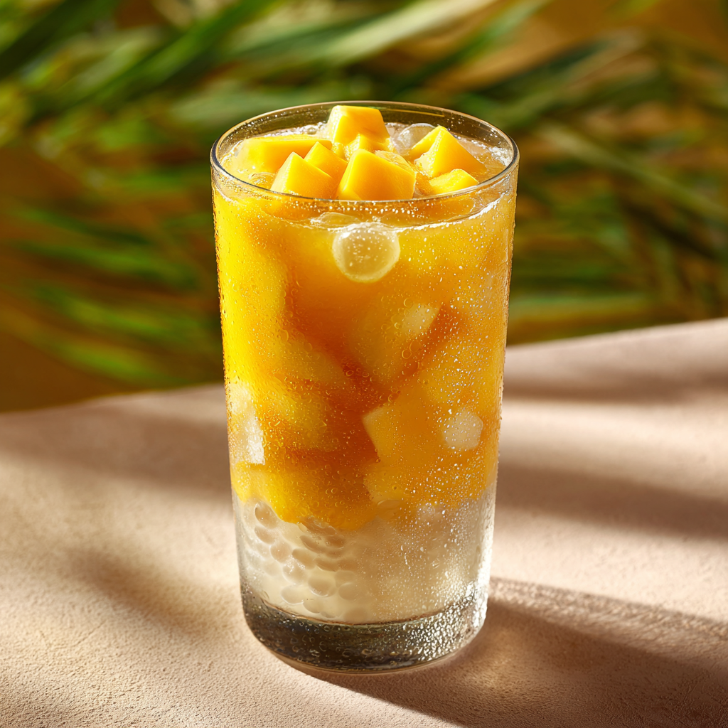 Mango Sago Jelly Drink Recipe - Recipe Image