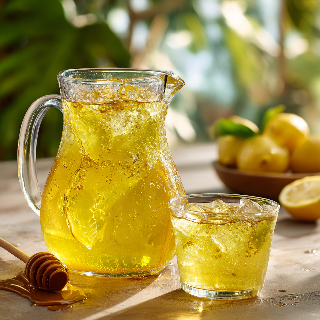 Calamansi Honey Iced Tea Recipe - Recipe Image