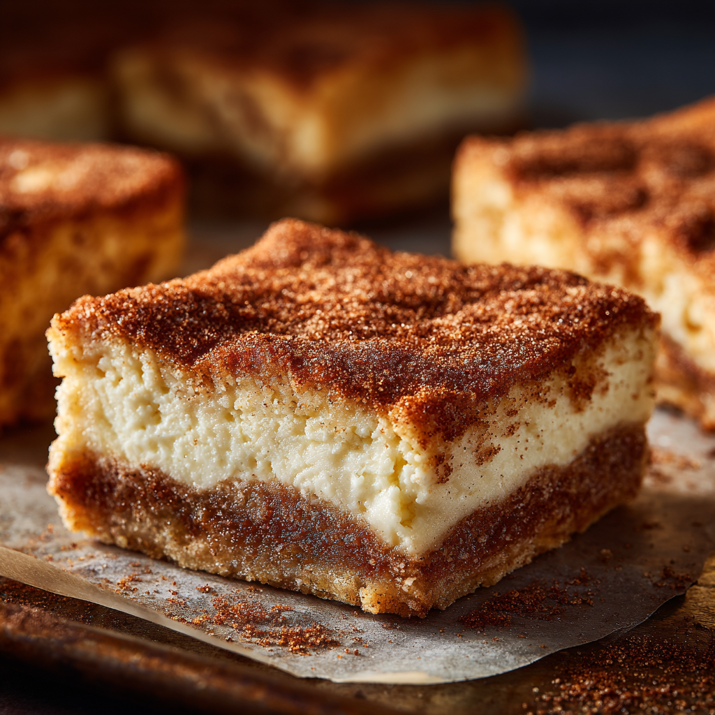Churro Cheesecake Bars Recipe - Recipe Image